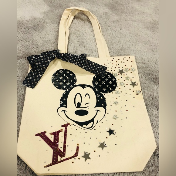 🌺DESIGNER INSPIRED HANDMADE TOTE BAG💞PLEASE READ DESCRIPTION🌺 - Picture 4 of 13